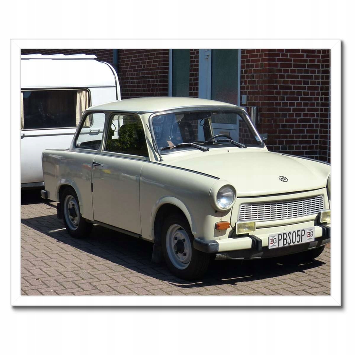Plakáty v rámu 50x40 Trabant 601 s kempem