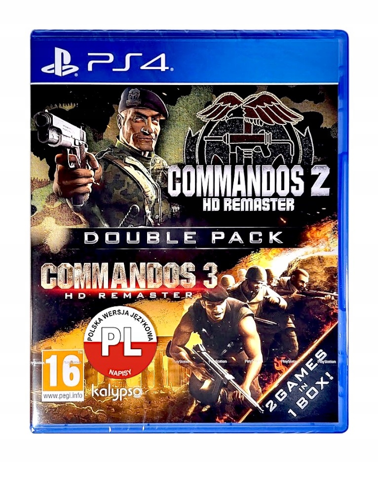 Commandos 2 + Commandos 3 HD Remaster Double Pack PlayStation 4 pudełkowa