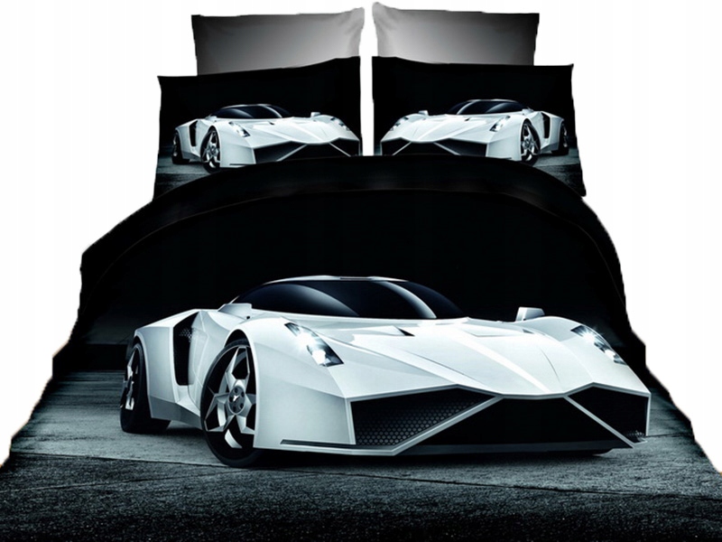 

Komplet pościeli 160/200 bawełna Auto Motor sport