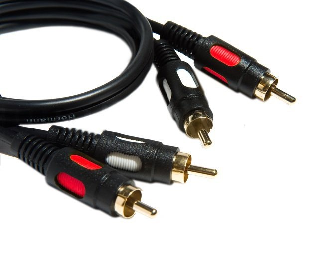 

Kabel przewód 2x Rca - 2xRCA chinch Czarny - 10m