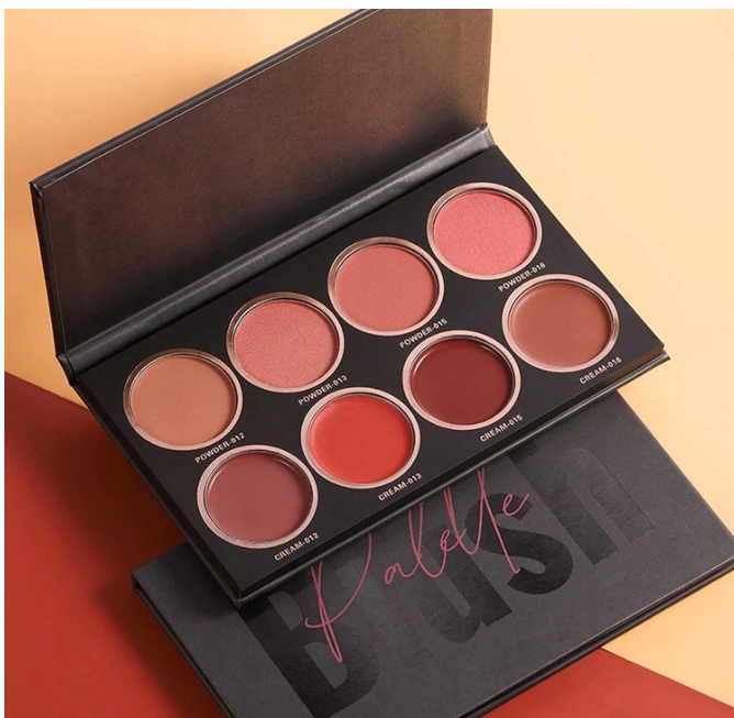 Langmanni 8 barev Paleta růžové na tváře