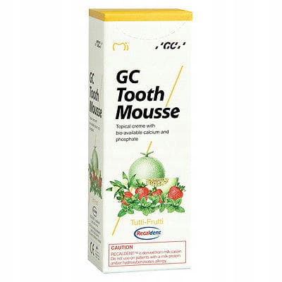 

Gc Tooth Mousse bez fluoru o smaku Tutti- Frutti