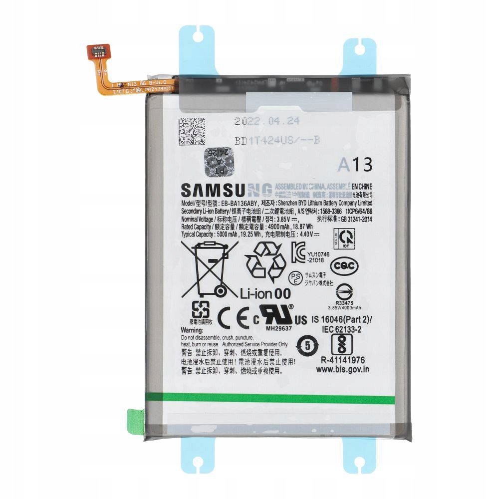 Servicepack Baterie Eb-Ba136Aby pro Samsung A13 5G A136B Gh82-27431A