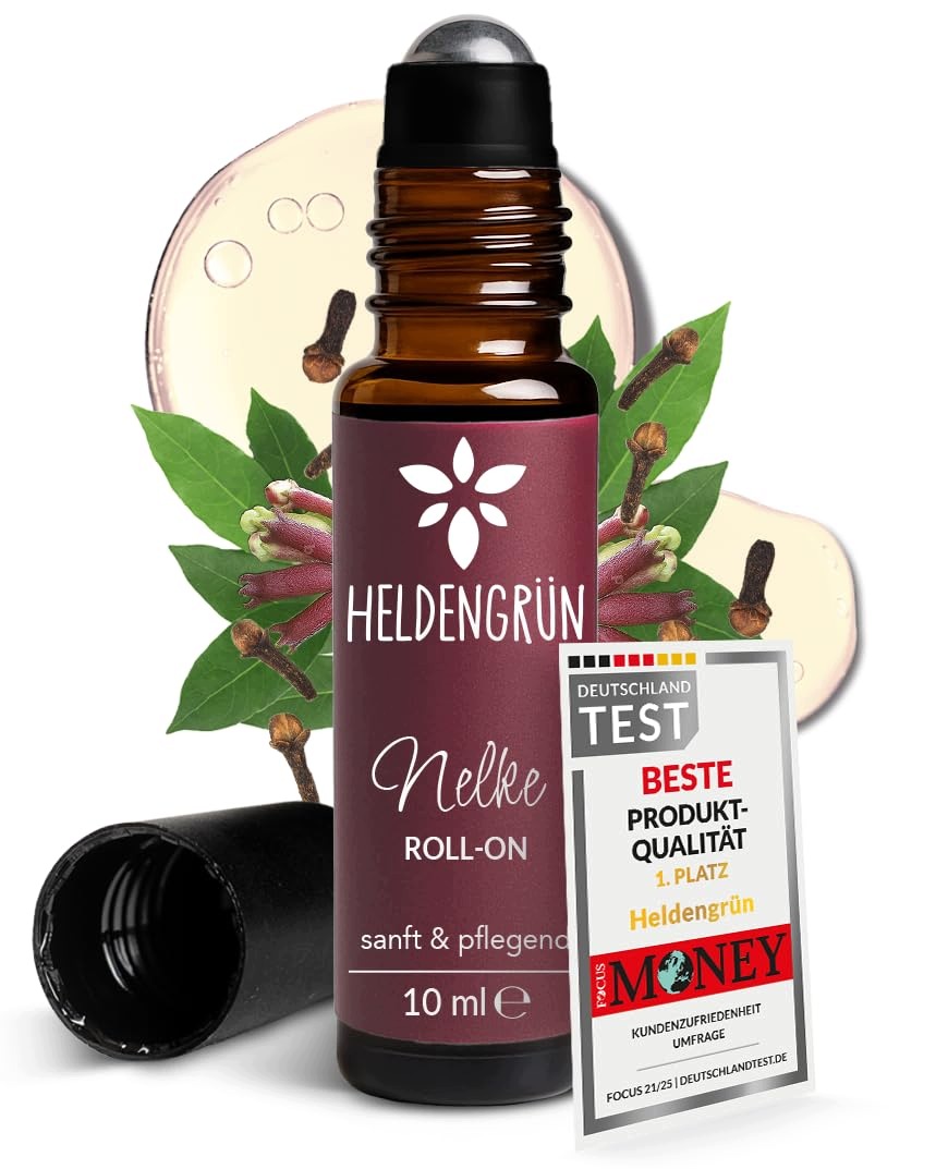 Heldengrün Bio Roll-On Nelke 10 ml Přírodní deodorant s tělovým olejem