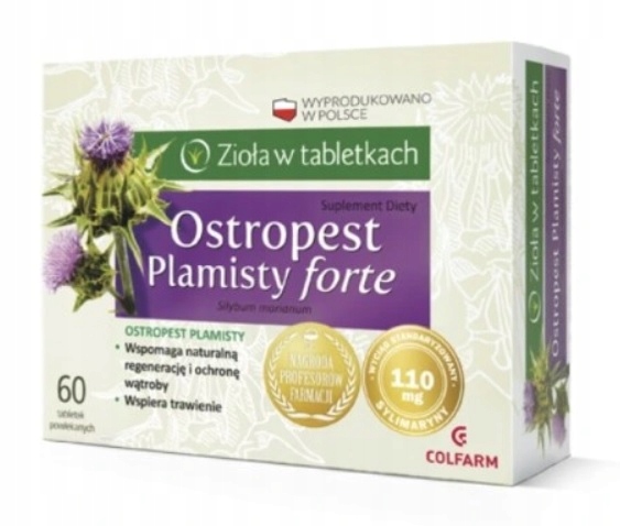 Ostropest Plamisty forte, 60 tabletek