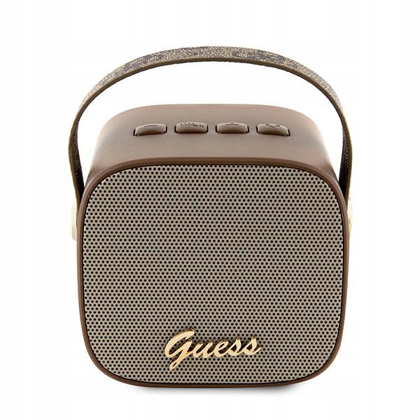 Guess Bluetooth reproduktor GUWSB2P4SMW Speaker mini hnědý/bown 4G Leather Sc