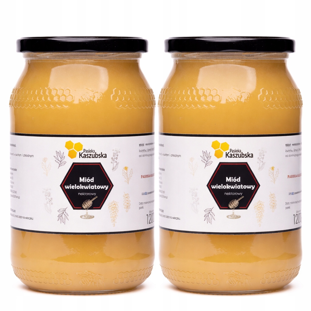 Levně Sada: 2x Vícekvětý Med Přírodní Čerstvý S Kašubem 1,2 kg 2025