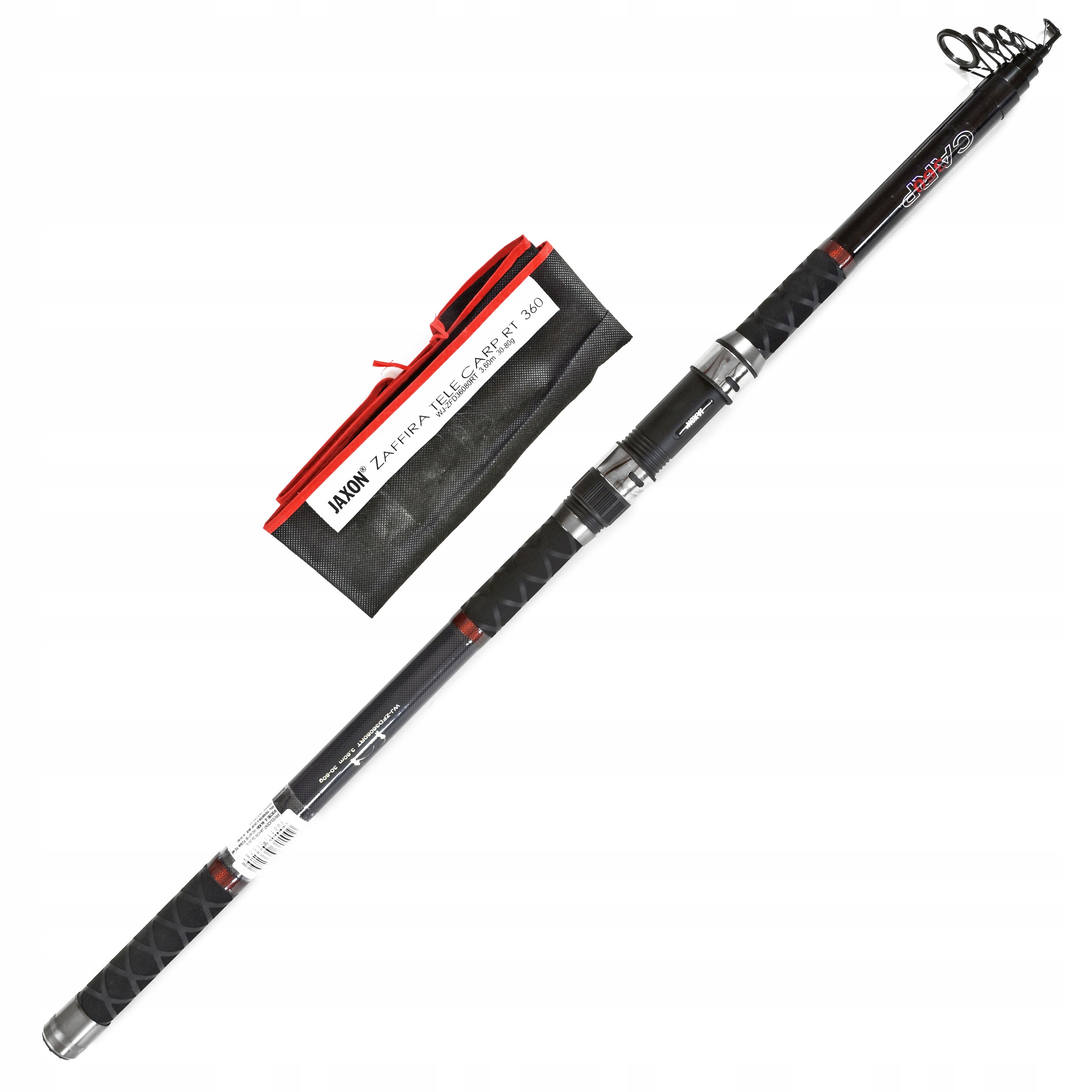 Wędka teleskopowa karpiowa Jaxon Zaffira Tele Carp Rt 3.6m 30-80g