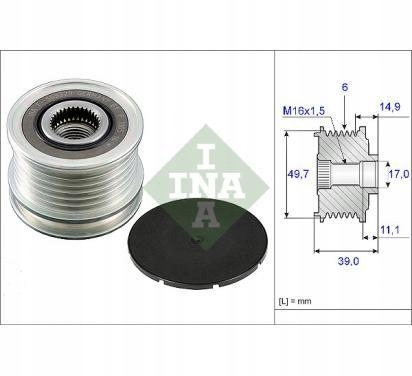 INA KOLO PASOWE ALTERNATORA MERCEDES KLASA C SPRIN Producent części Schaeffler INA