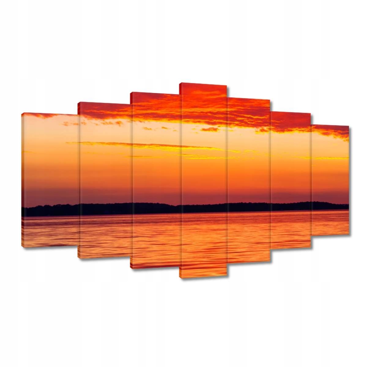 Obrazy 140x80 Západ slunce Mraky