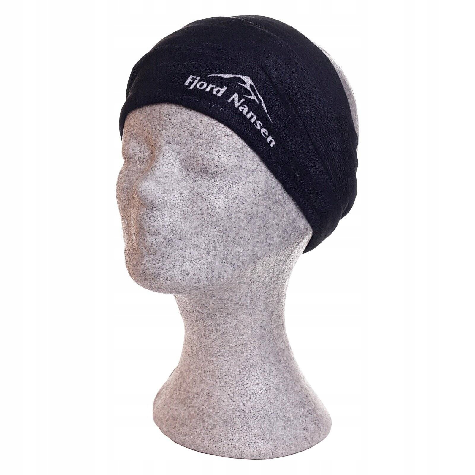 FJORD NANSEN Chusta BLACK HEADGEAR 8w1 Materiał dominujący Poliester