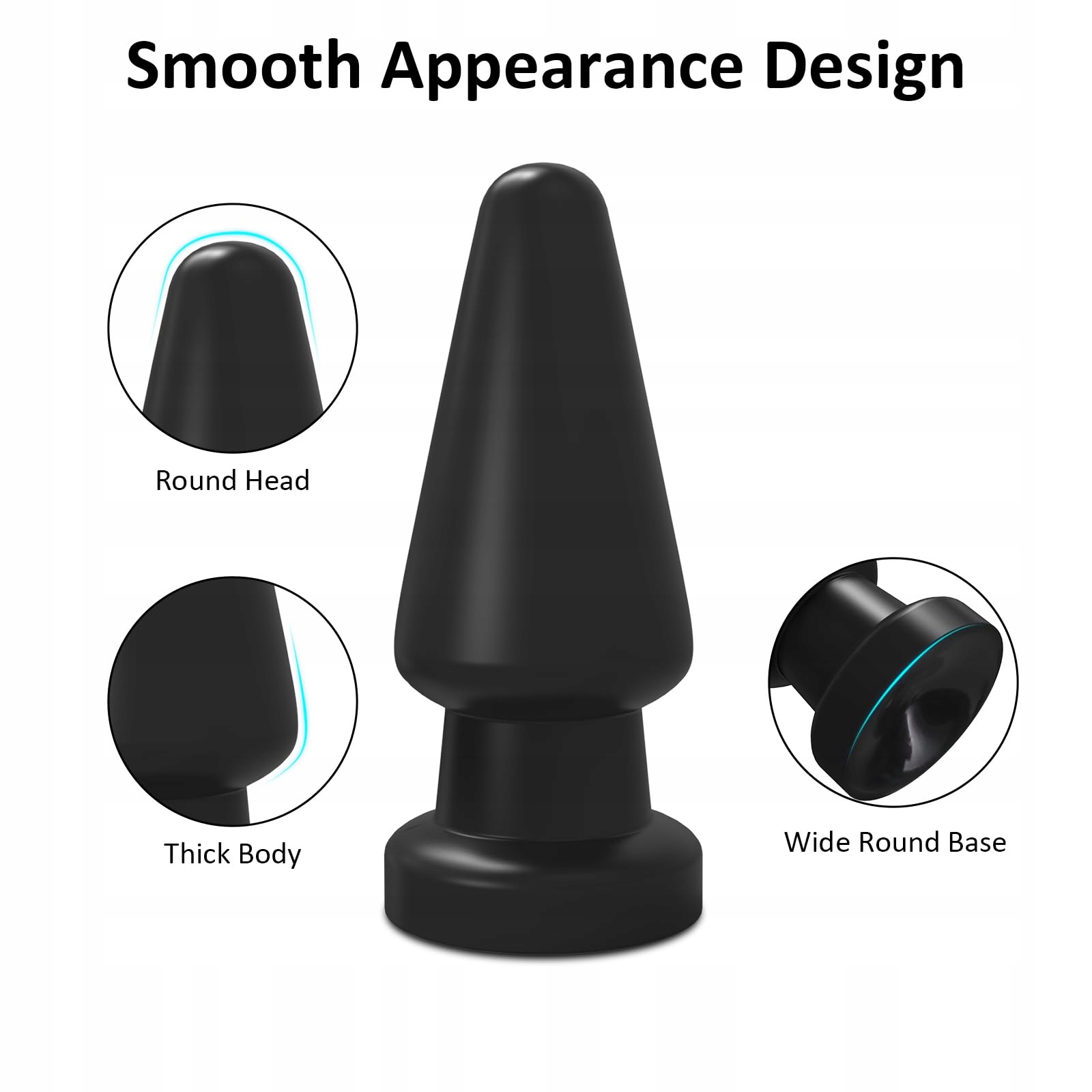 HUGE DILDO Zestaw Dużych Korków Analnych 17 cm Stymulator Punktu G Prostata — miniatura 4