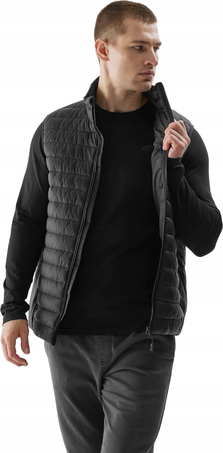 KAMIZELKA MĘSKA PUCHOWA CIEPŁA SPORTOWA BEZRĘKAWNIK 4F Model 4FAW23TVESM062 20S
