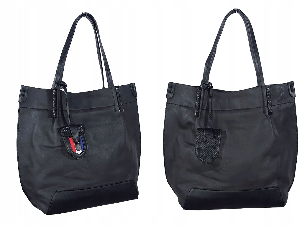 

Duża Torebka Shopper Bag Torba Zarka Brelok France