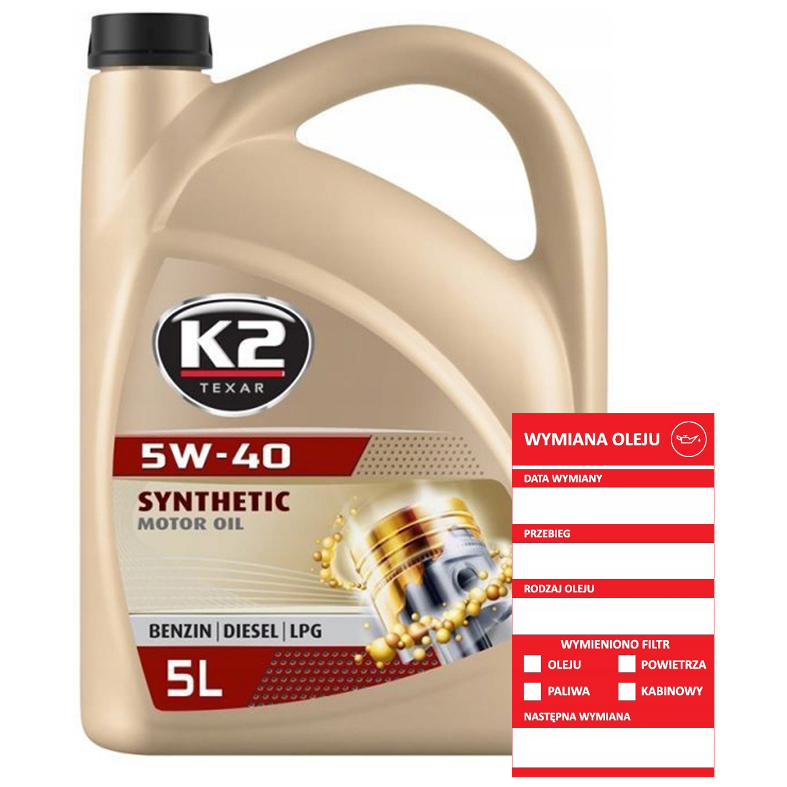 K2 Texar 5W40 Xn Premium A3/B4 Sn/cf 5L