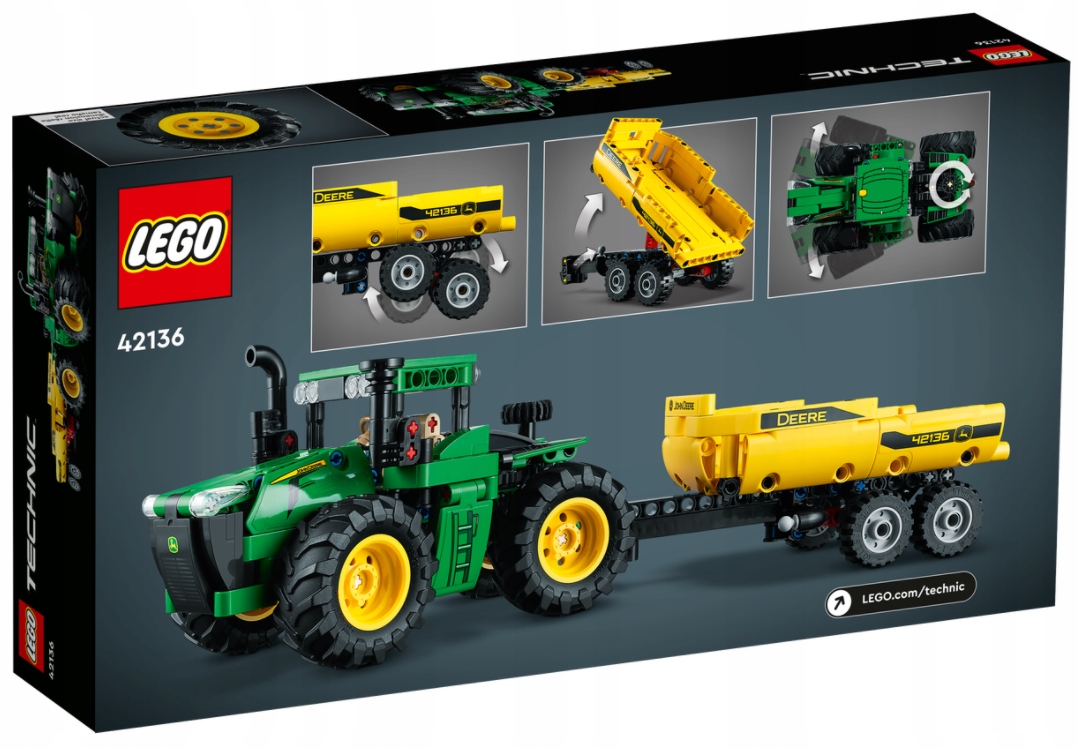 LEGO TECHNIC 42136 Traktor John Deere 9620R 4WD 8+ Marka LEGO
