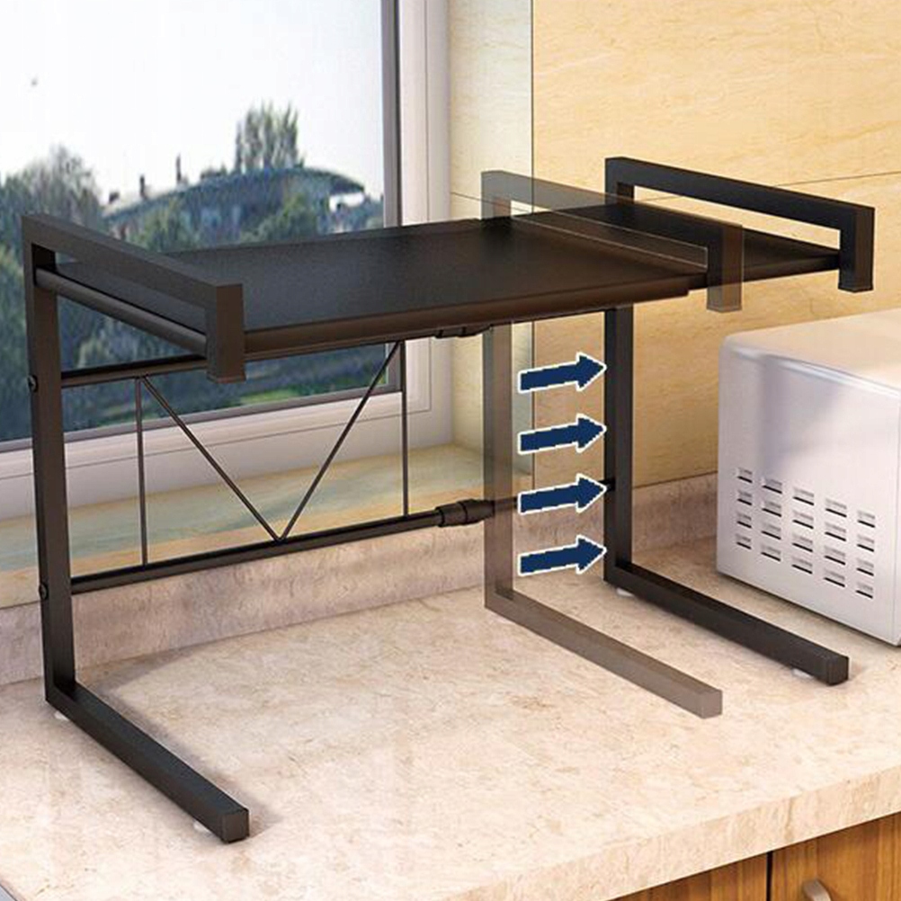 1 ZESTAW DWUPOKŁADOWYCH, BEZŚLADOWYCH REGAŁÓW DO PRZECHOWYWANIA Kolor mebla czarny