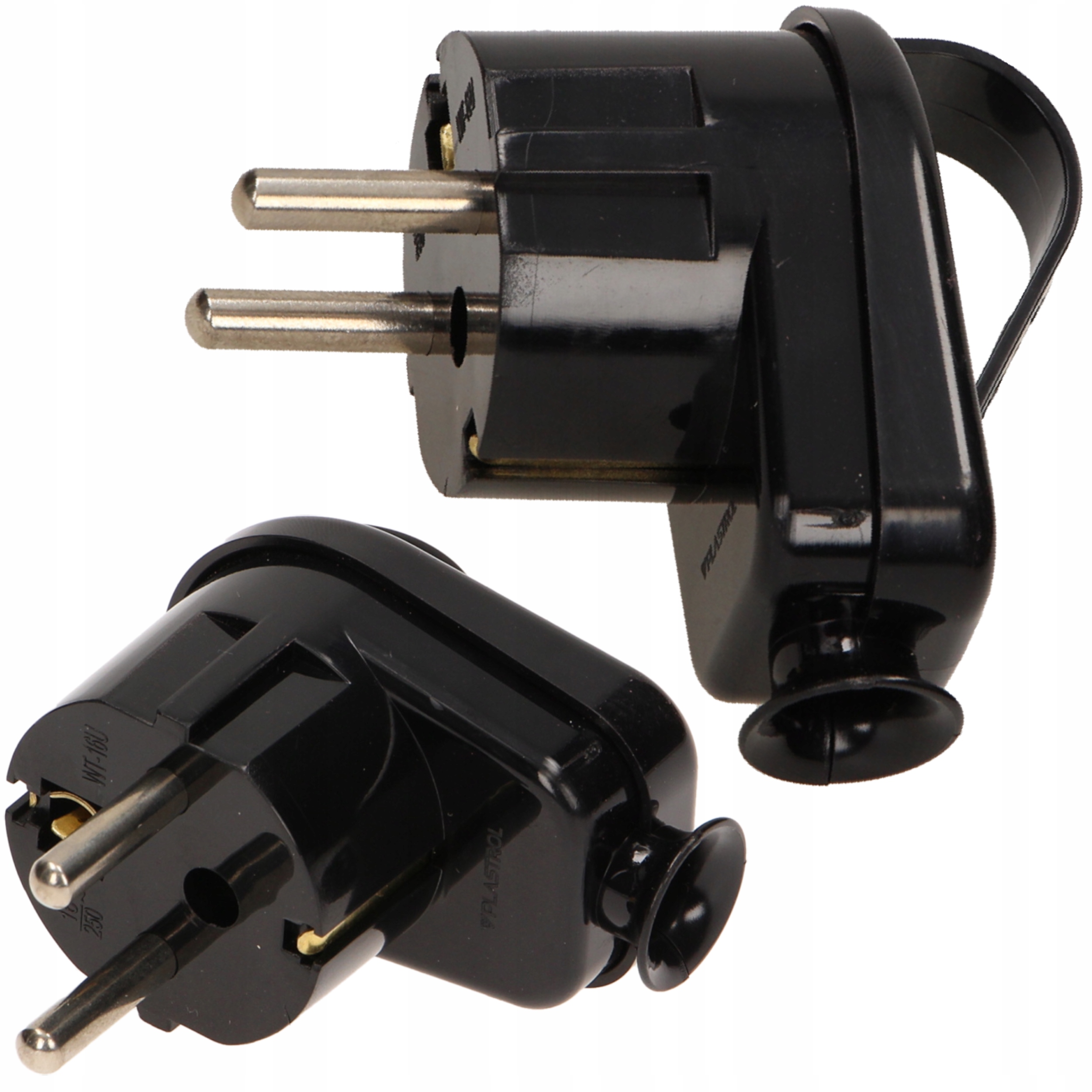 

Wtyczka Kątowa Z Uchwytem Uni-schuko Czarna 16A