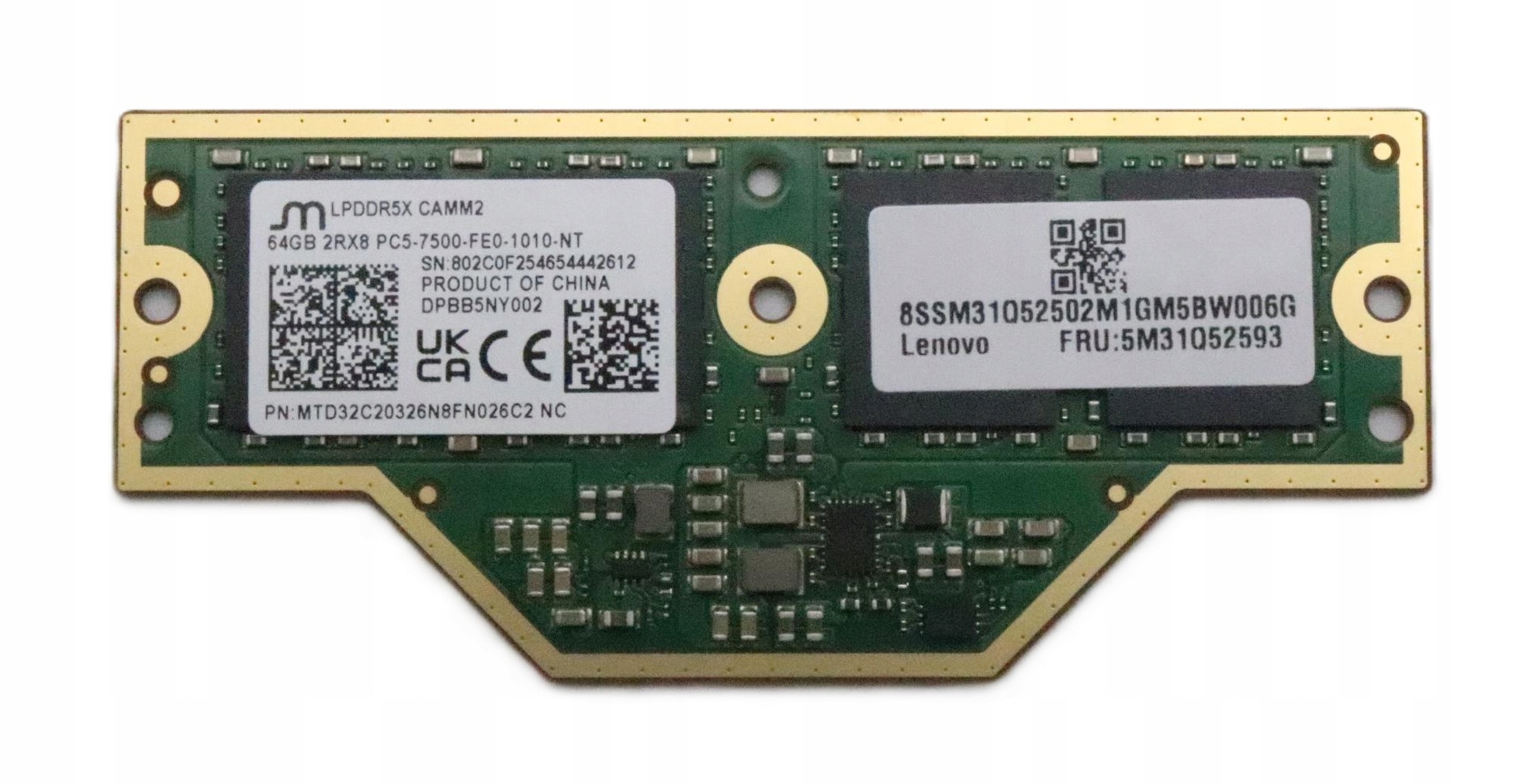 Původní paměť Ram Lenovo 64GB LPDDR5X CAMM2 7500MHz 5M31N59947