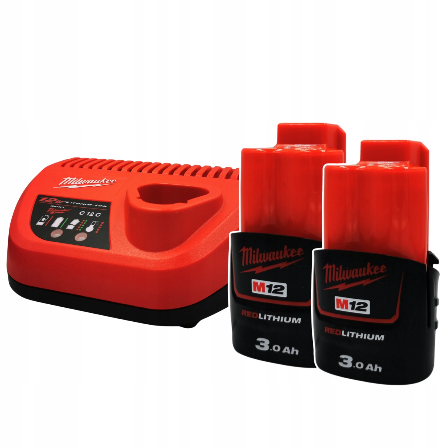 Zestaw Milwaukee Akumulator M12 3.0Ah Ładowarka C12C zestaw zasilający