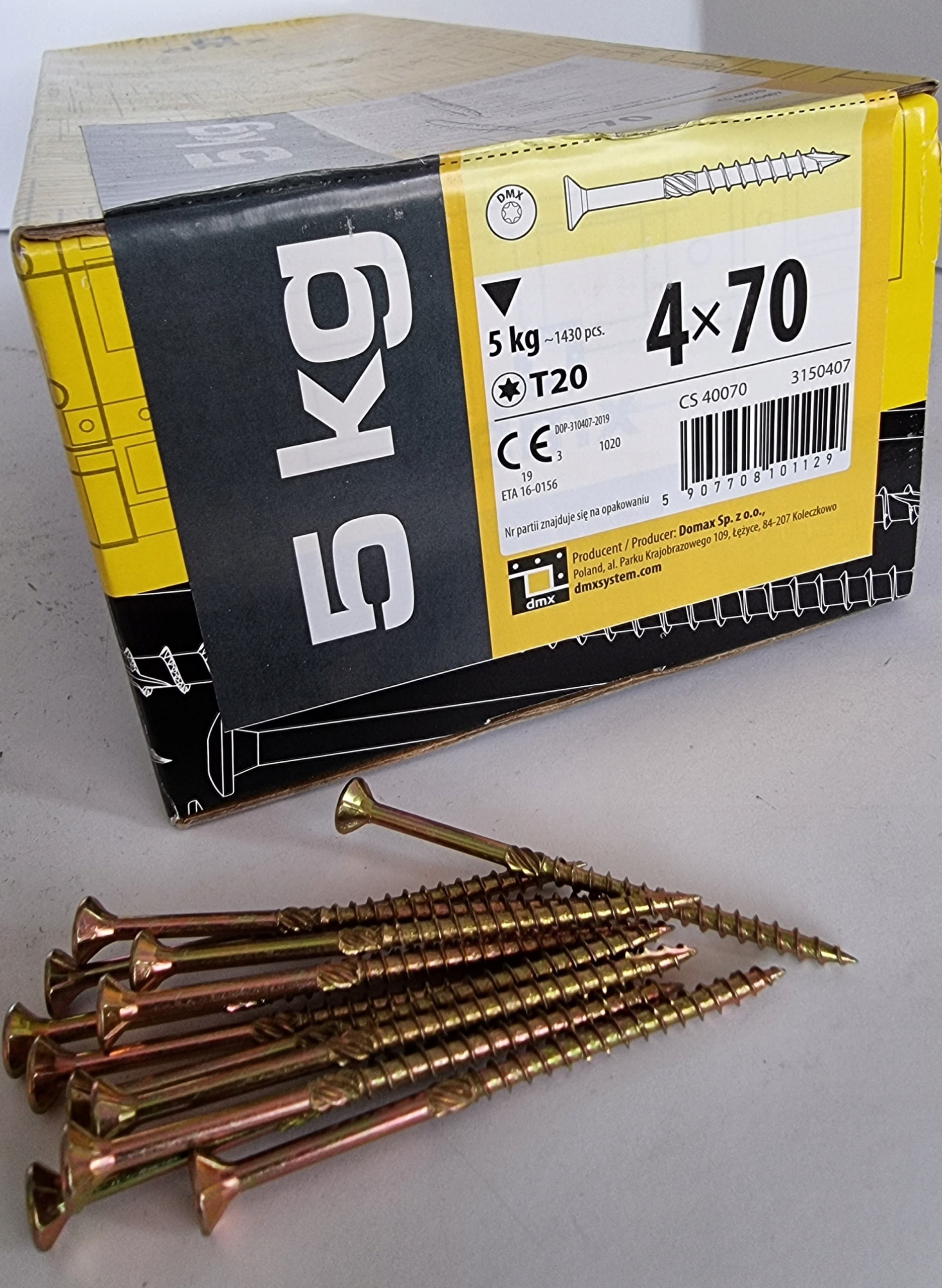 Tesařské Vruty Do Dřeva 4x70 Kuželové 5kg!!!