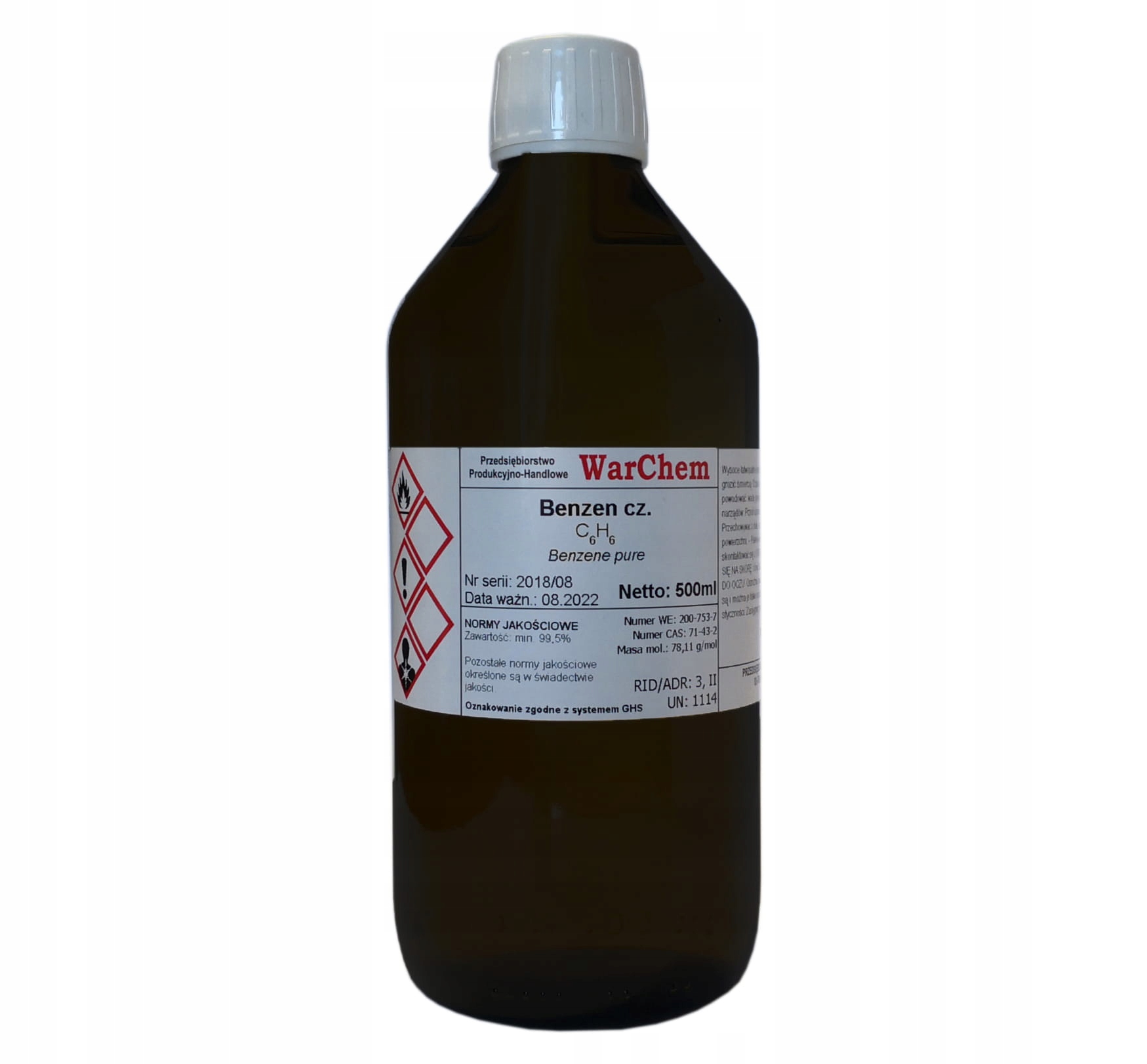 

Benzen czysty 500ml Warchem
