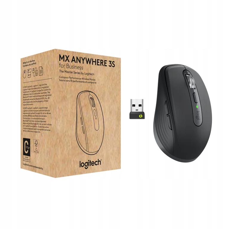 Myszka bezprzewodowa Logitech MX Anywhere 3S for Business sensor laserowy