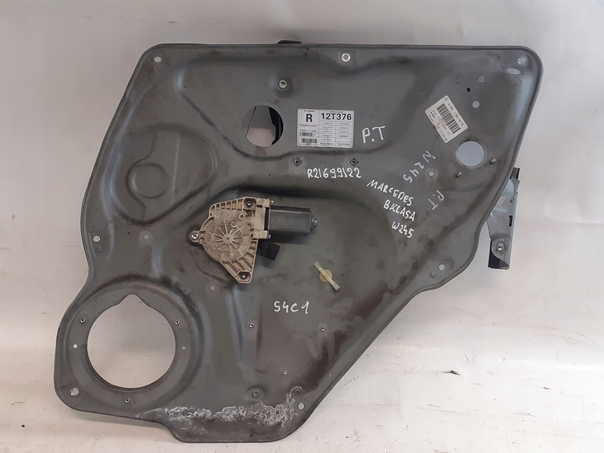 Mécanisme Lève vitres Droite Arrière MERCEDES W245