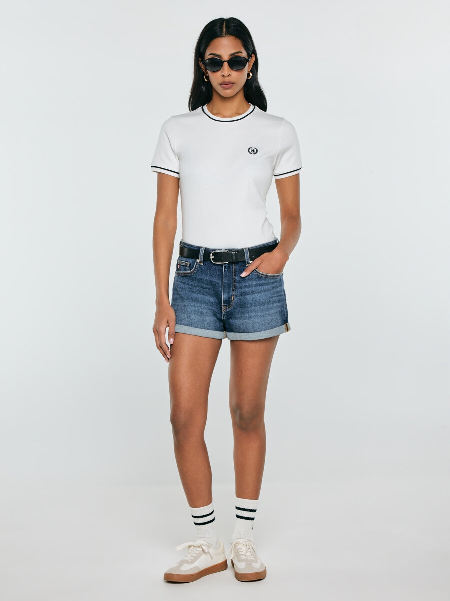 Big Star Dámské modré džínové šortky Ayako 403 26