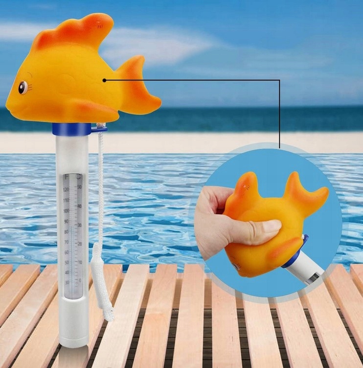 TERMOMETR BASENOWY PŁYWAJĄCY RYBKA RYBA DO BASENU WANNY WODY DLA DZIECI Waga produktu z opakowaniem jednostkowym 0 kg