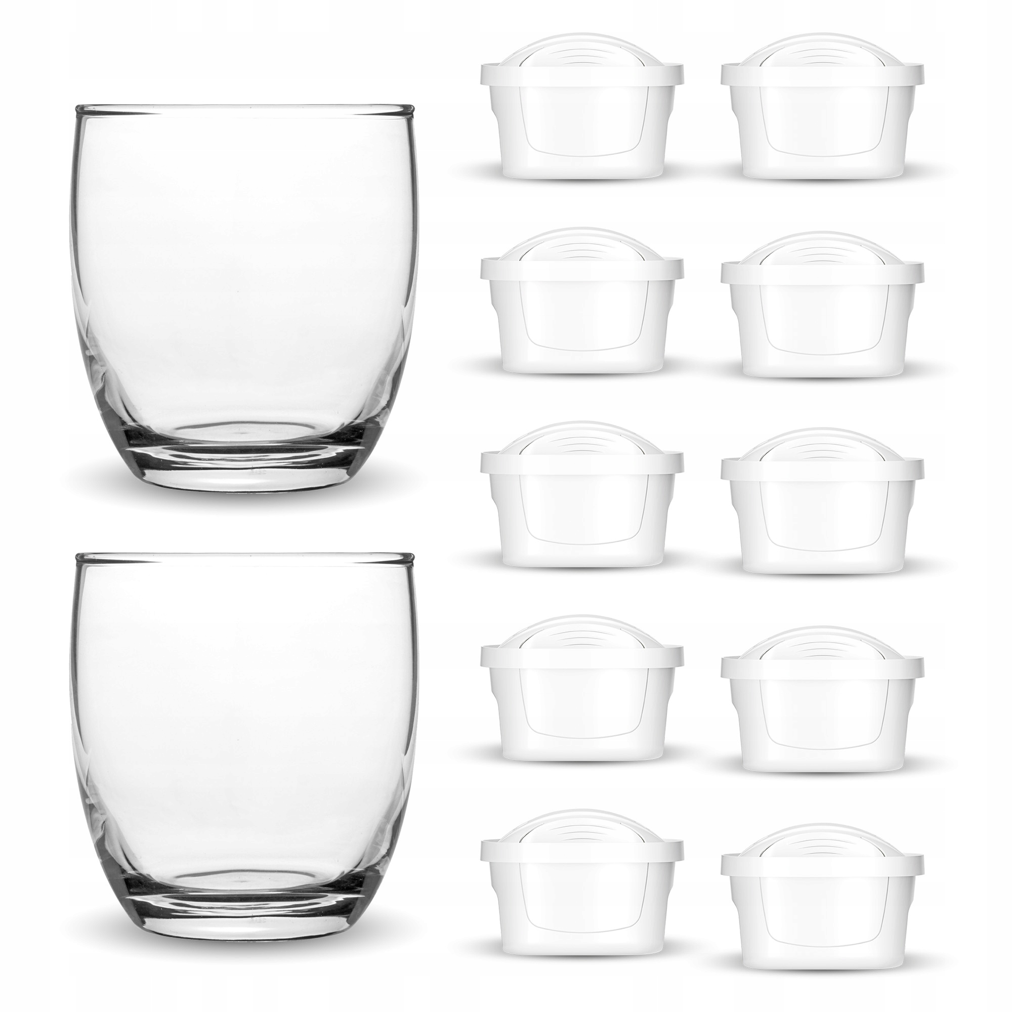 Set 2x sklenice 220 ml 10x filtr Dafi Unimax do filtrační konvice