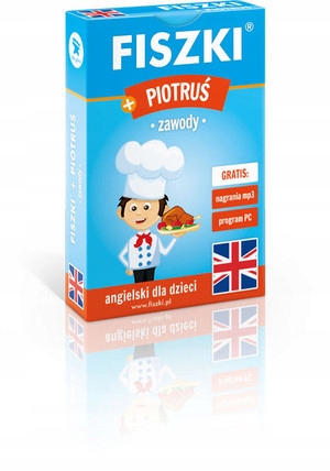 

Angielski. Fiszki obrazkowe Piotruś Zawody