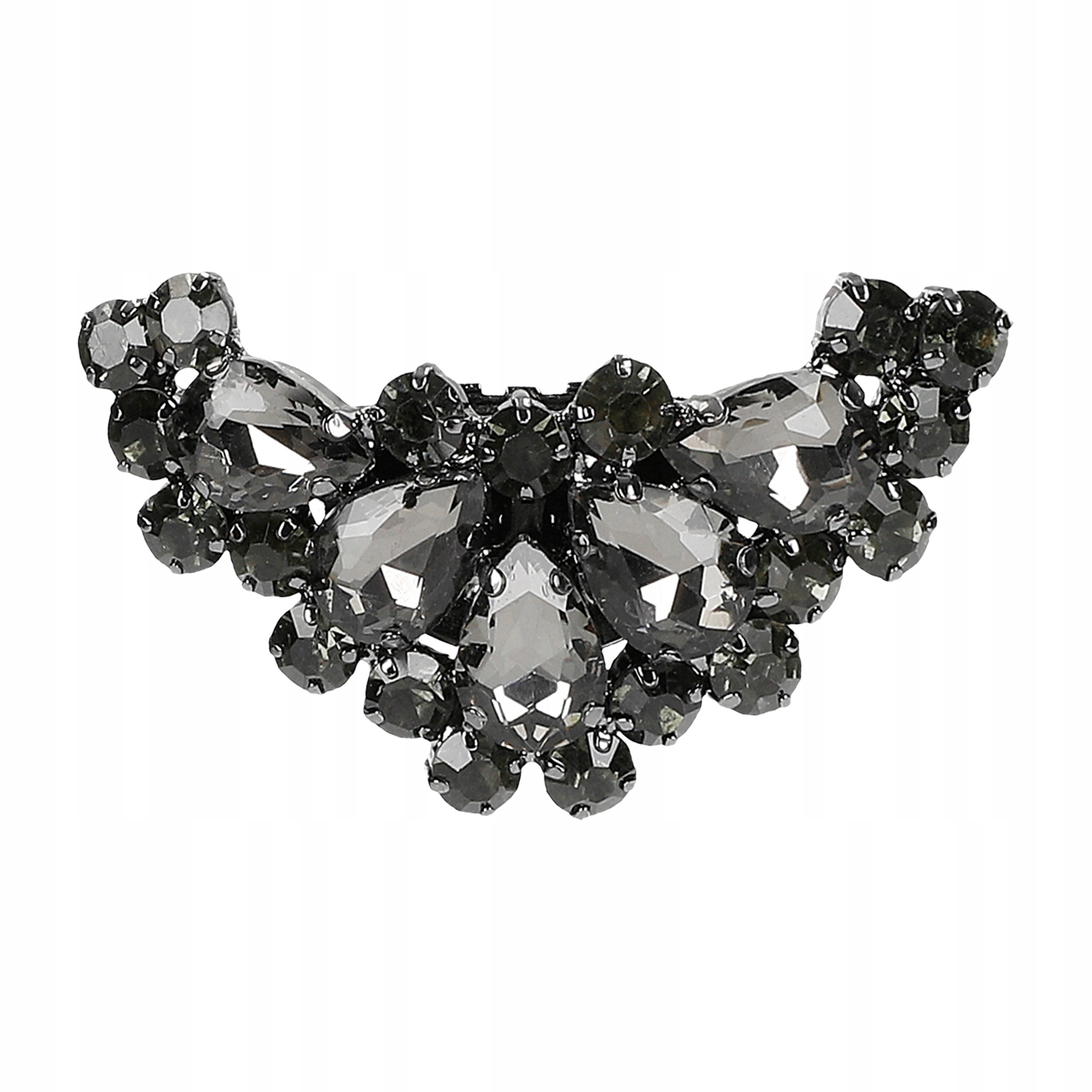 Wojas ozdoby do obuvi křišťály černé