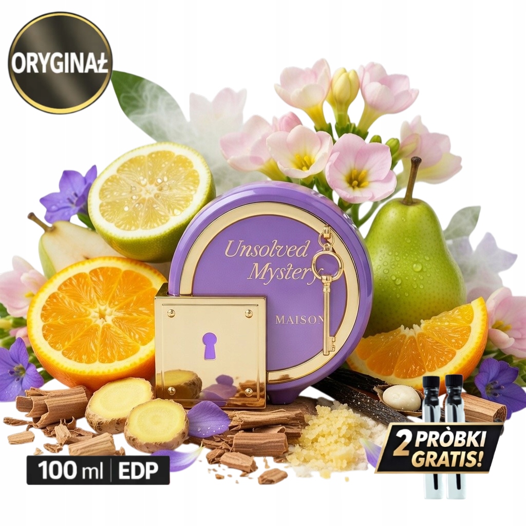 Perfumy Maison Asrar Unsolved Mystery 100ml 2 Próbki