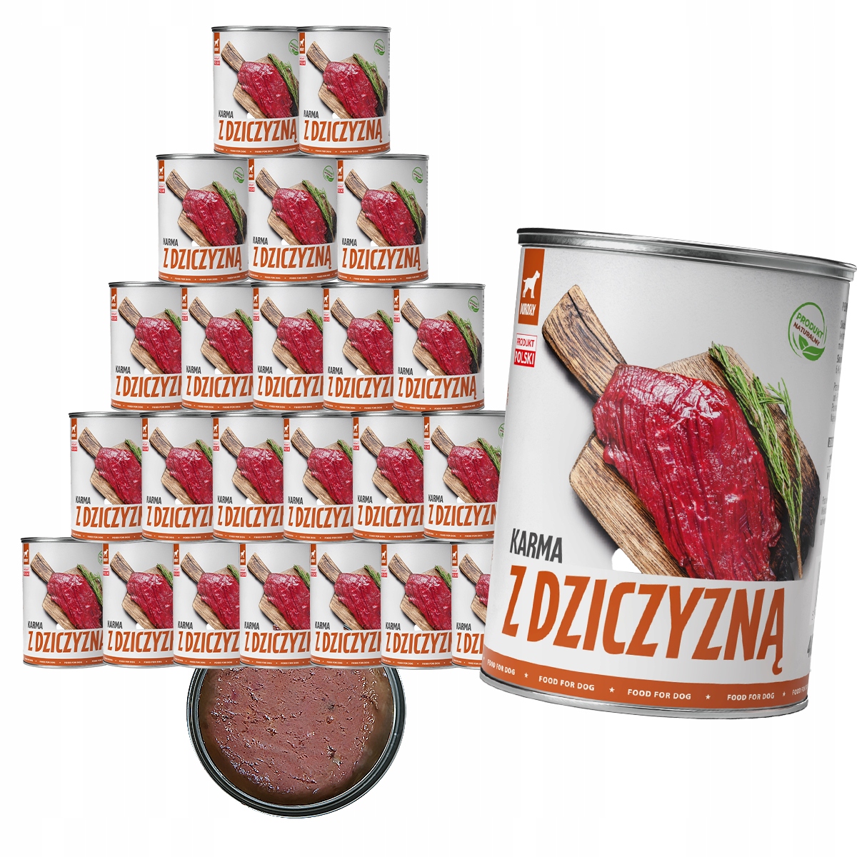 Levně Vlhké Krmivo Pro Psa TufTuf Plechovka mletá se zvěřinou Set 24x400g
