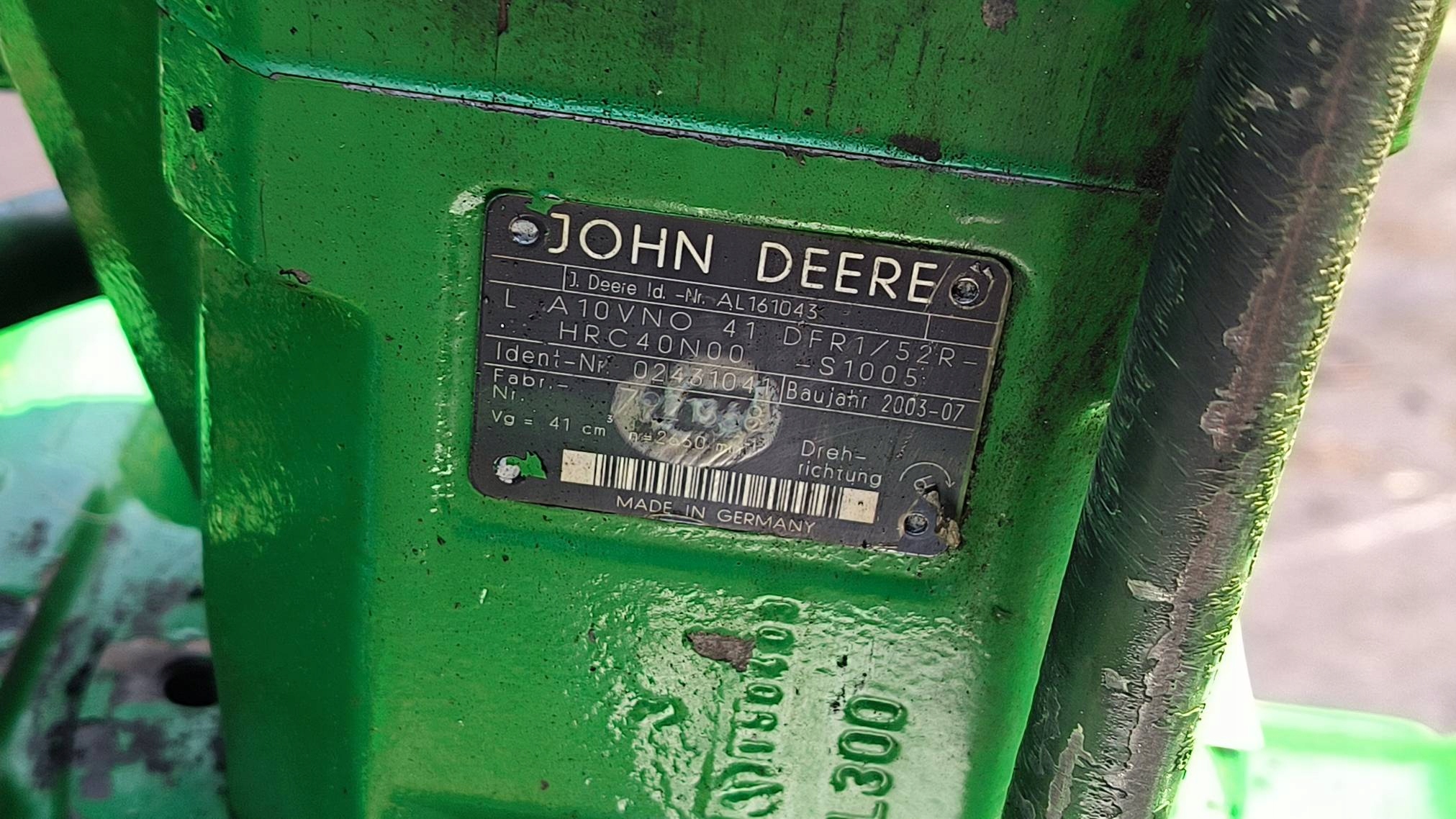 pumpa hydraulicka TRAKTOR AL161043 JOHN DEERE 6120