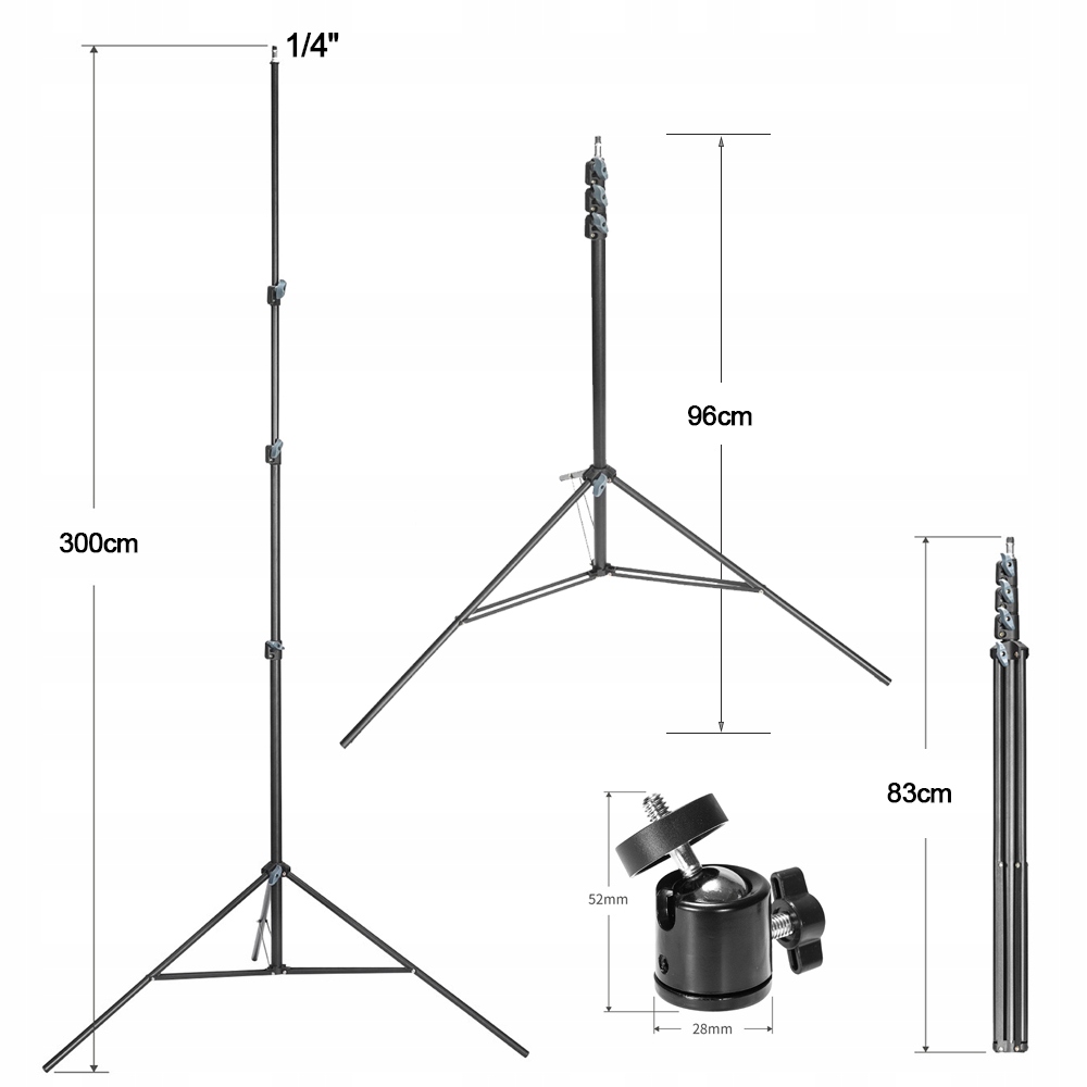 3M Metal Tripod for Laser Level 360 With Rotating Gimbal