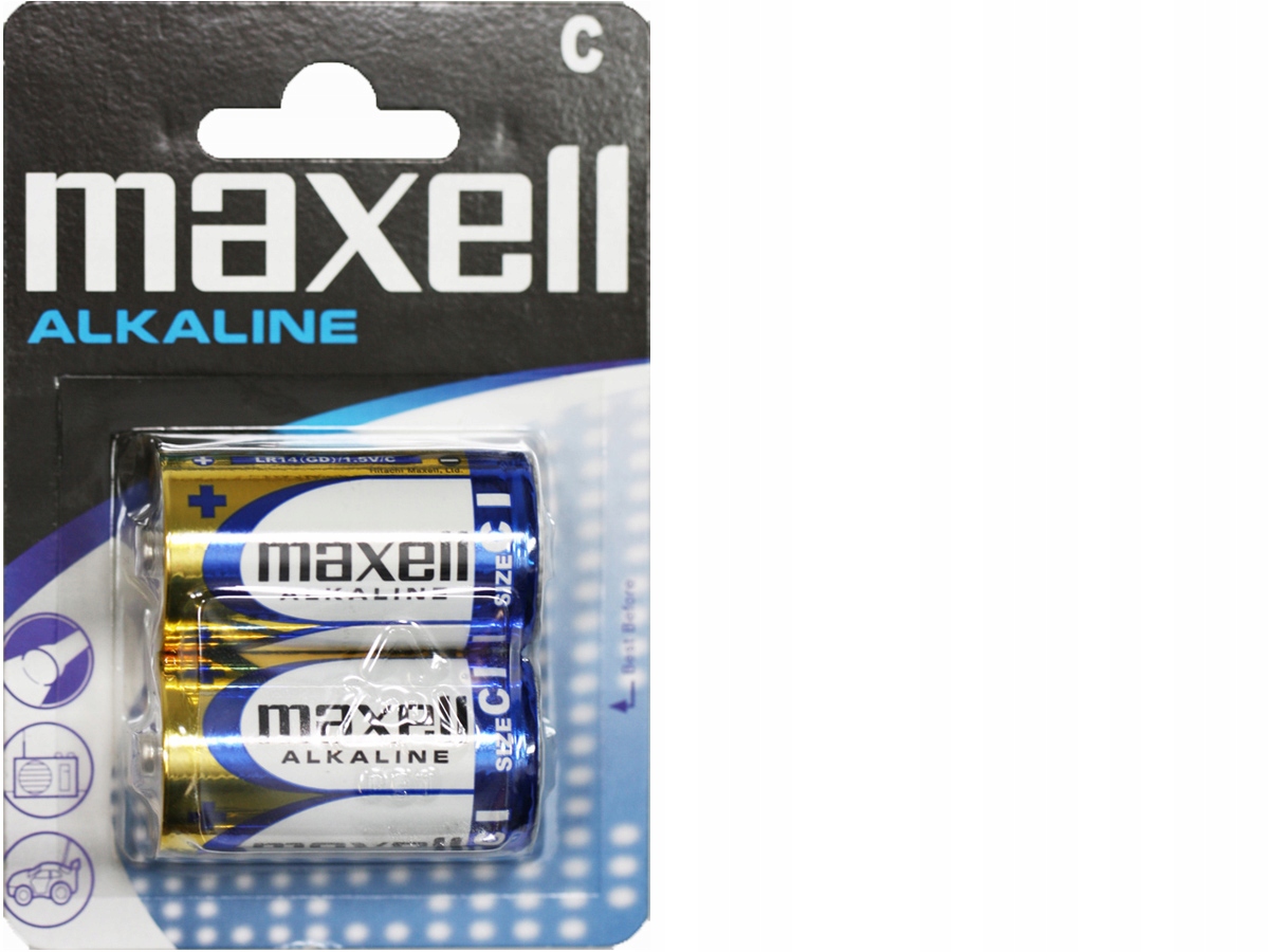 

2x Bateria Alkaliczna Maxell C LR14 MN1400 R14