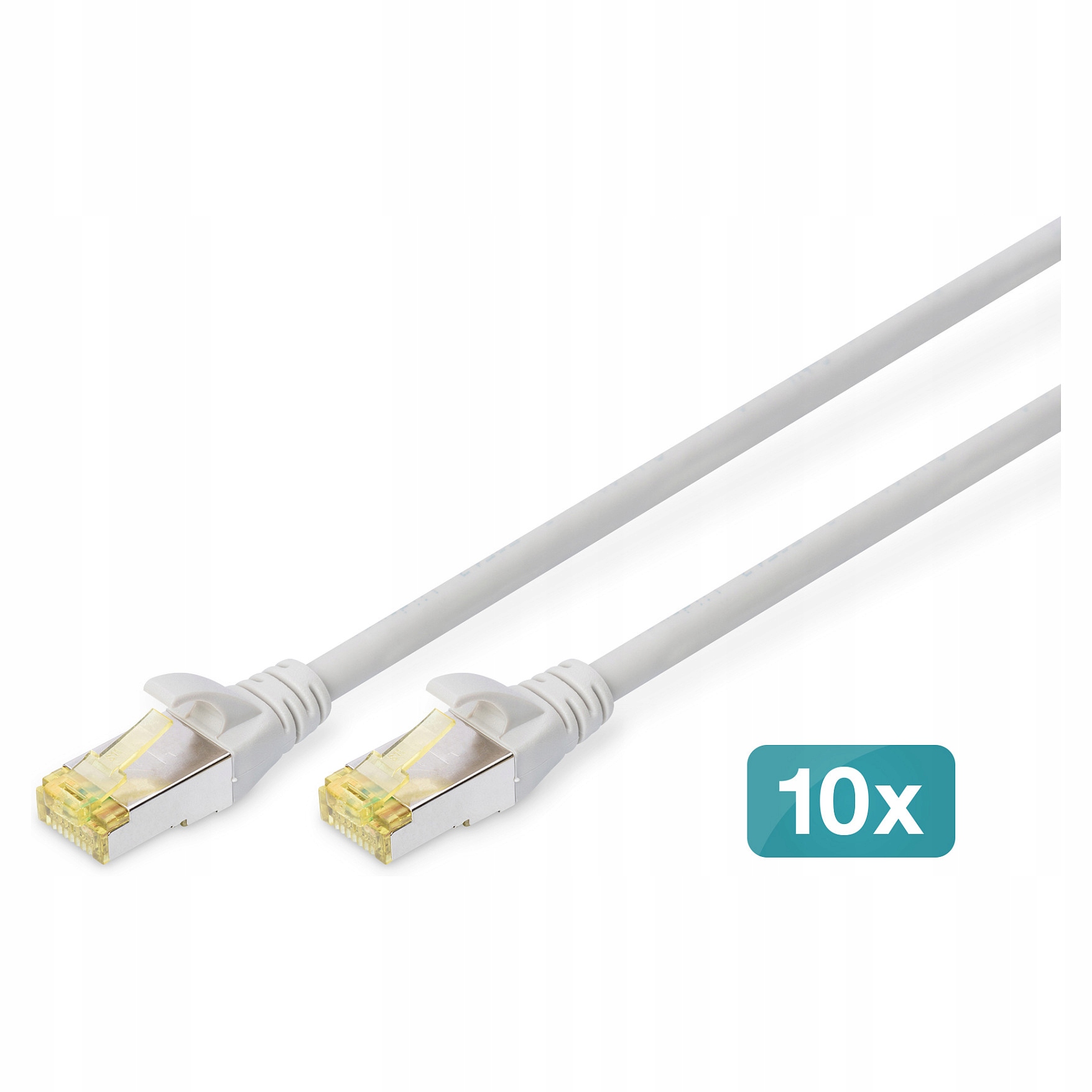 Digitus CAT6A S/ftp patchkabel 0,5 m RJ45 szary 10 szt.