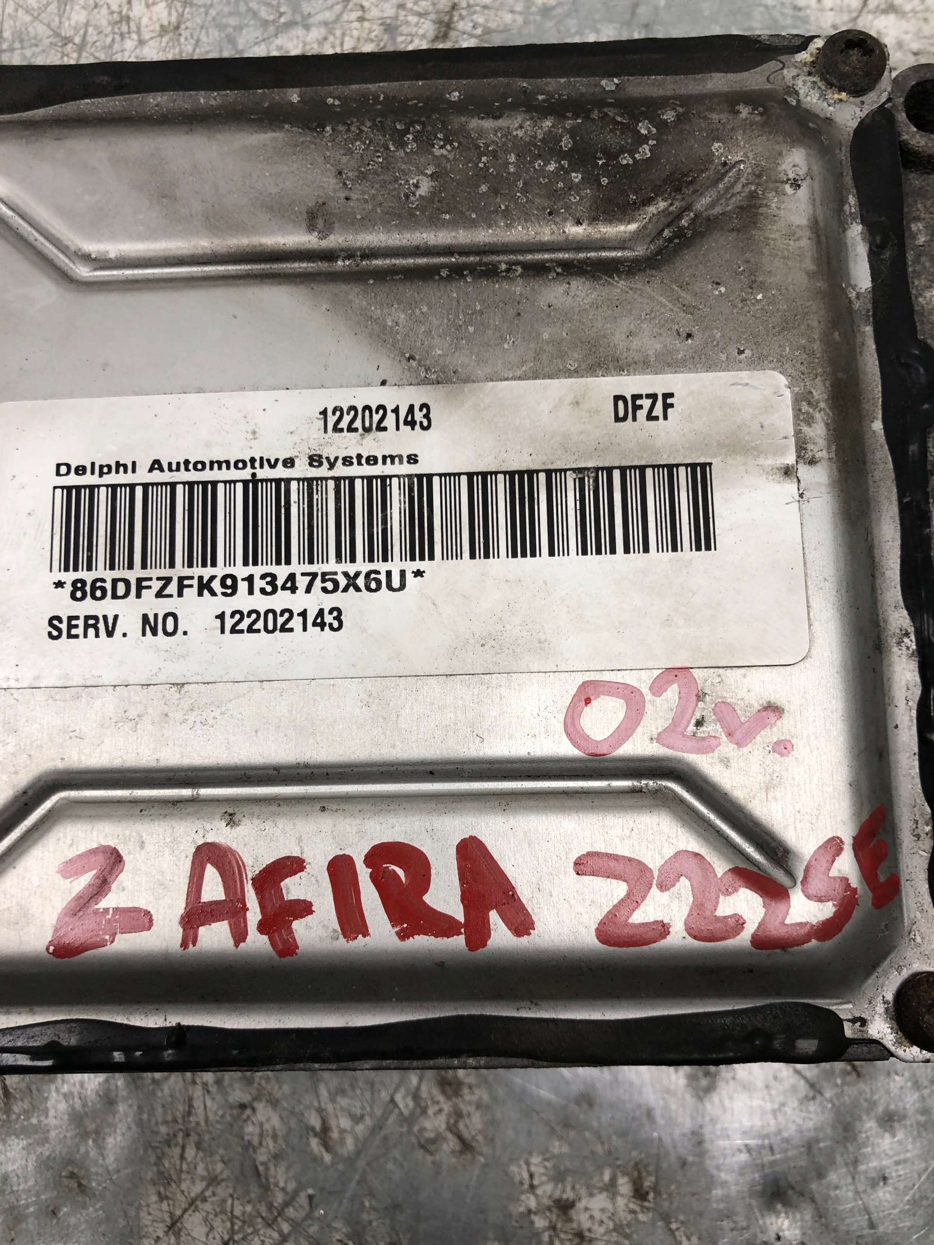 computer Motore OPEL ZAFIRA A 12202143