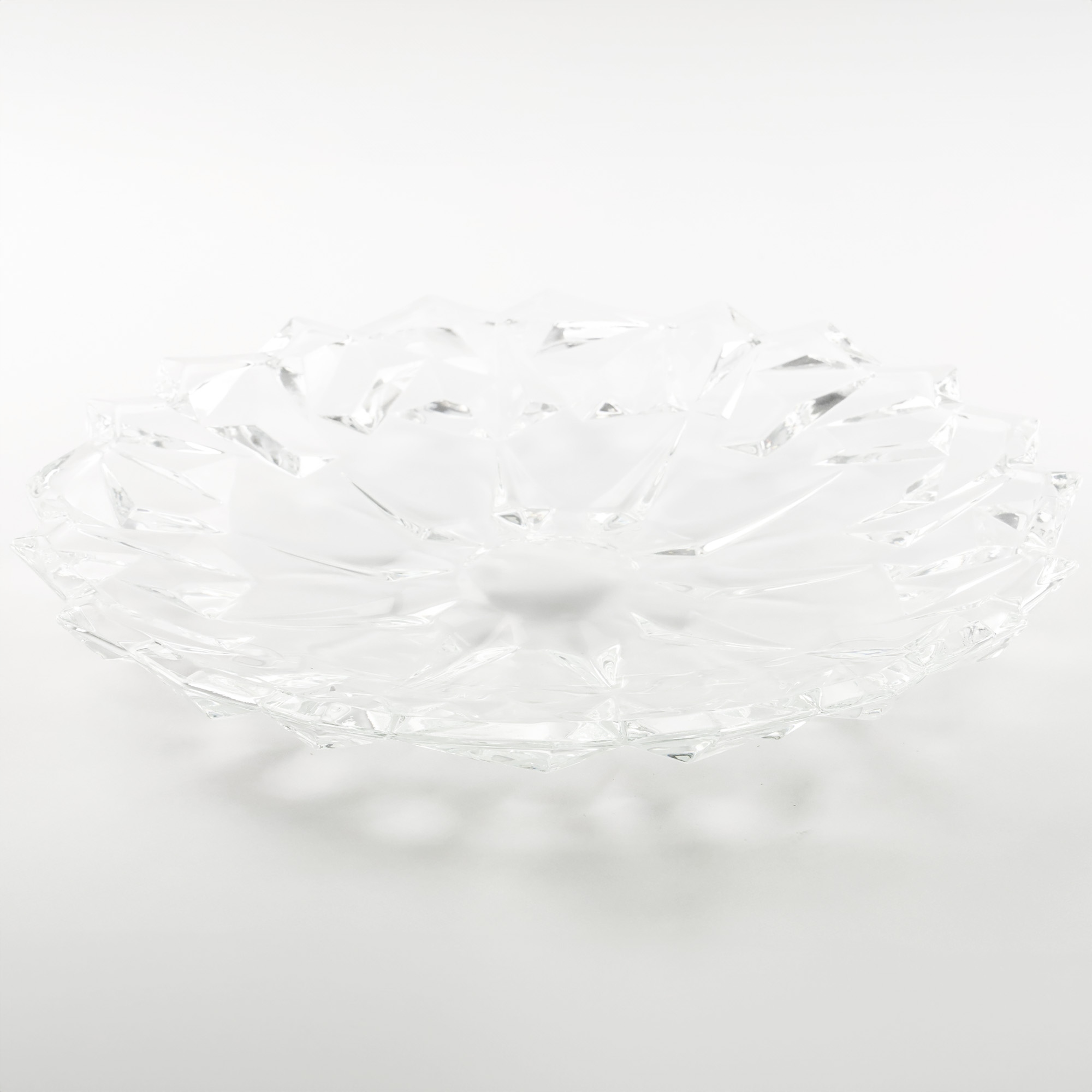 OWOCARKA KRYSZTAŁOWA 33,5CM ELEGANCKA MISA NA OWOCE NOWOCZESNA WZORZYSTA