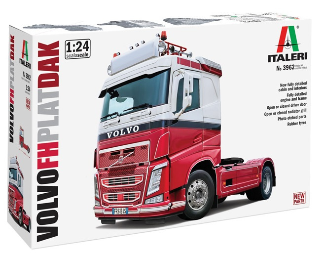 1:24 Model nákladního vozidla Volvo Fh Plat Dak