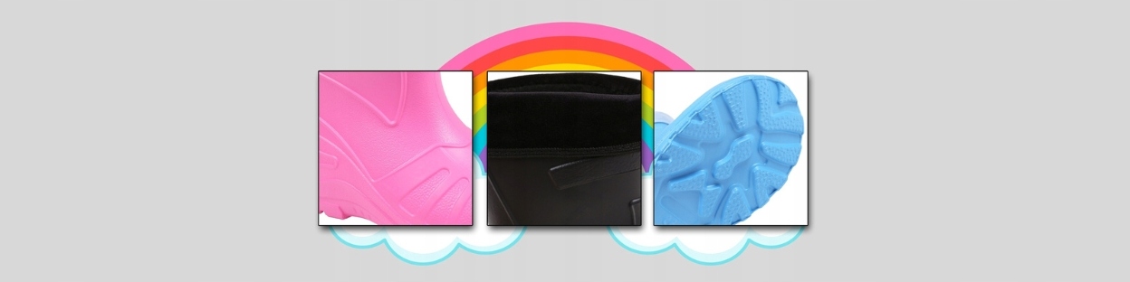 Żółte, ocieplane kalosze dziecięce KOLMAX 35 EU Materiał pianka