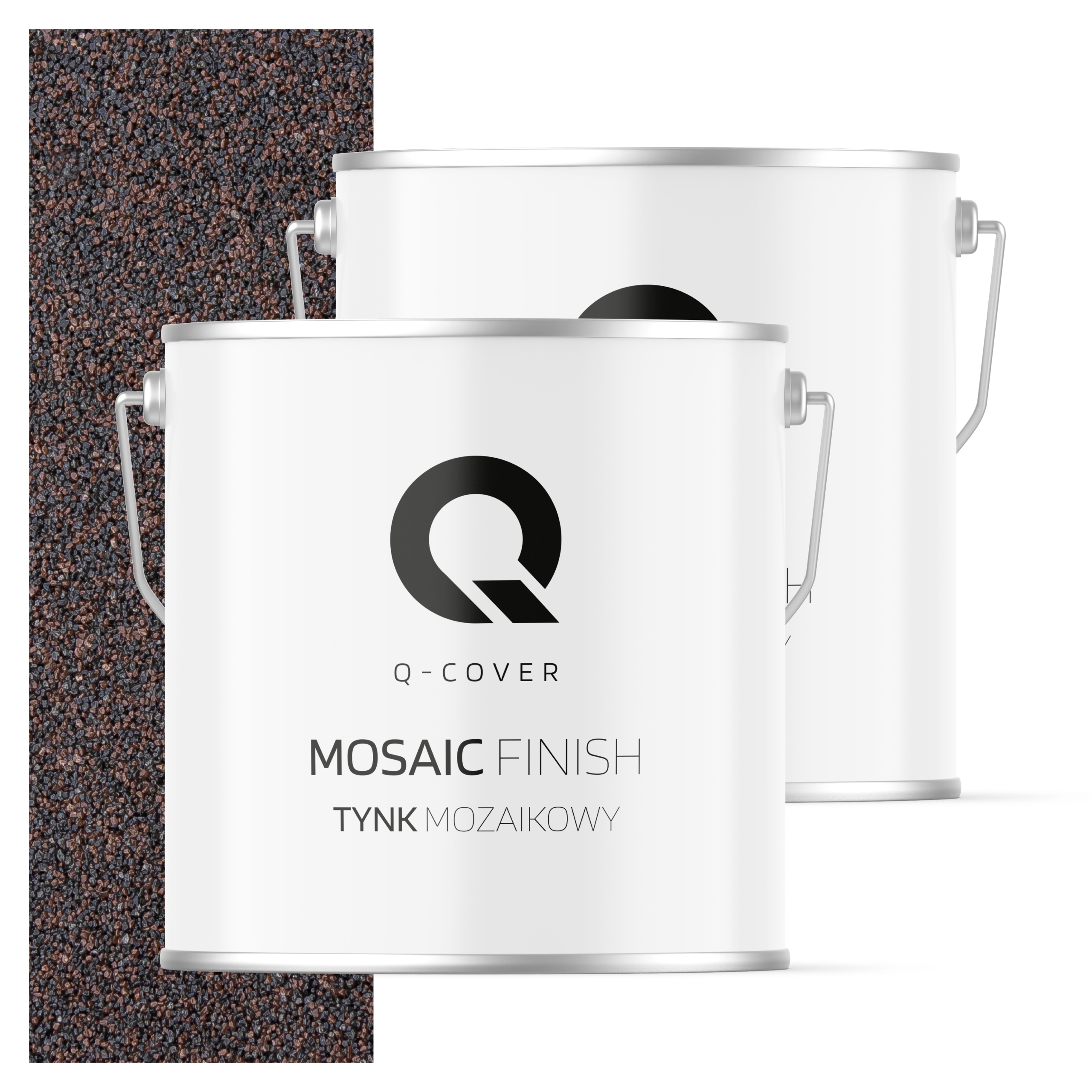 Mozaiková Omítka Mozaika 7KG Hnědá Tmavá M83 Ozdobná Pryskyřičná Fasáda