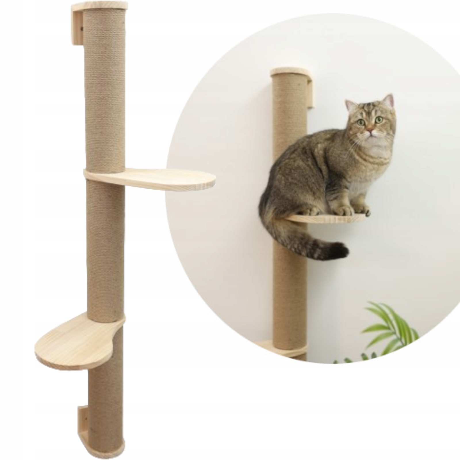 Drapak dla kota, słupek z juty, 127 cm, Kerbl