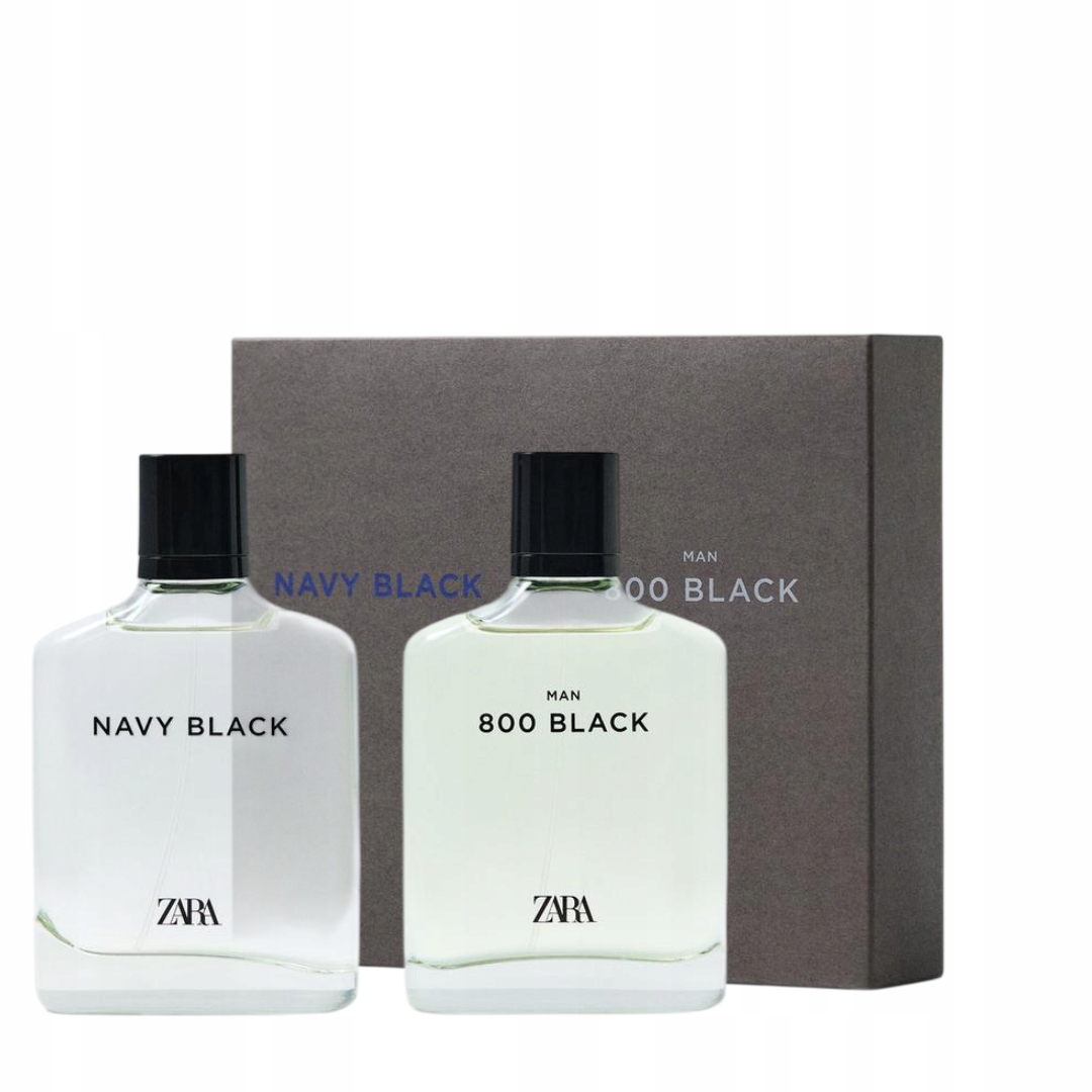 Navy Black 800 Zara Man 2 x Edt Nowa większa pojemność