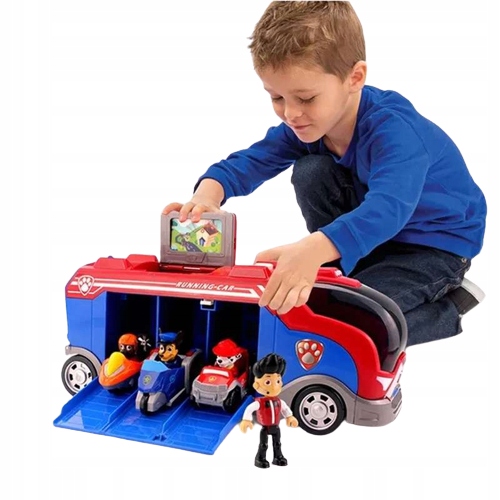 PATROLOWIEC DUŻA CIĘŻARÓWKA PSI PATROL 3 PIESKI + RAJDER Model patrolowiec i pojazd 1