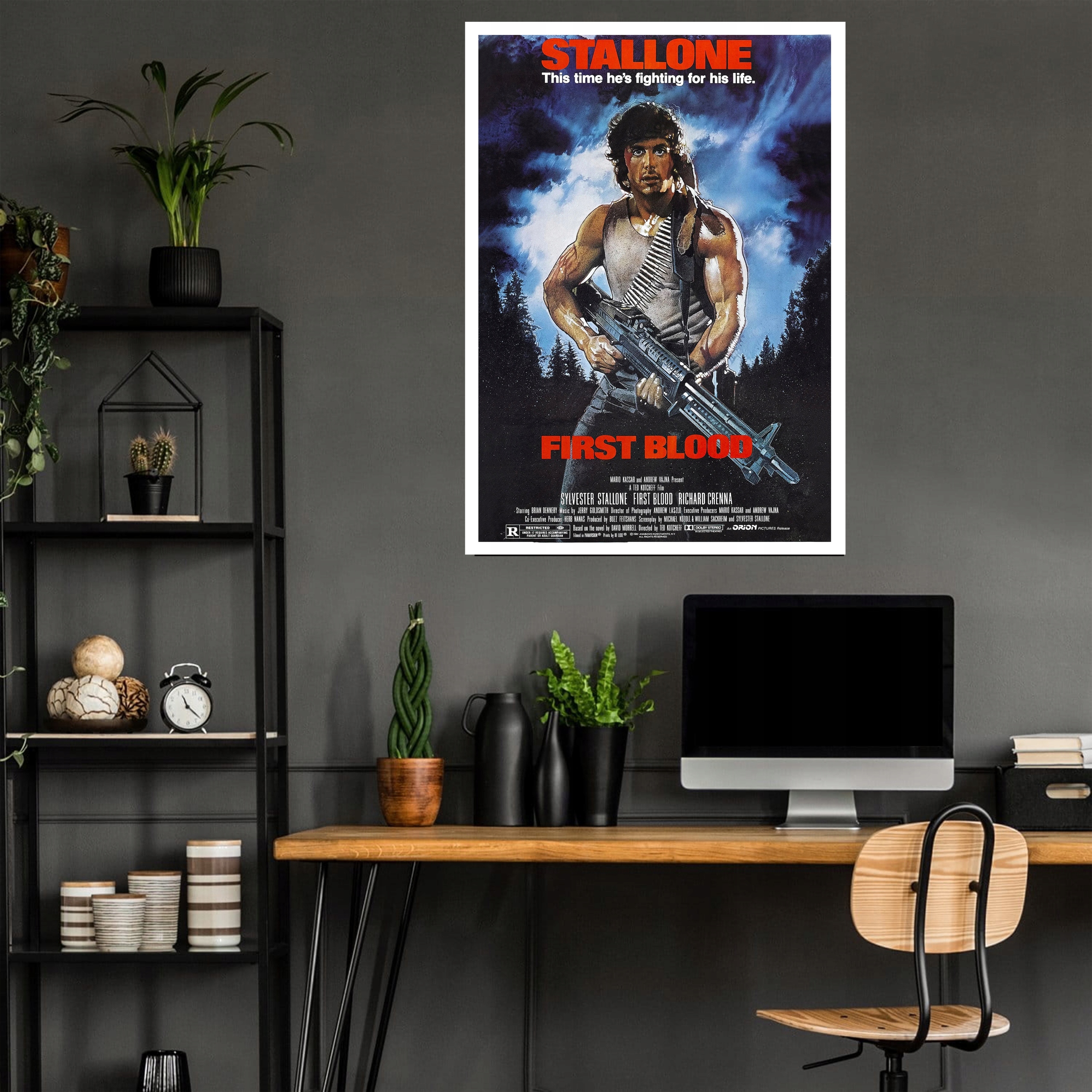 RAMBO First Blood Pierwsza Krew Plakat Film 70x50 Marka inna