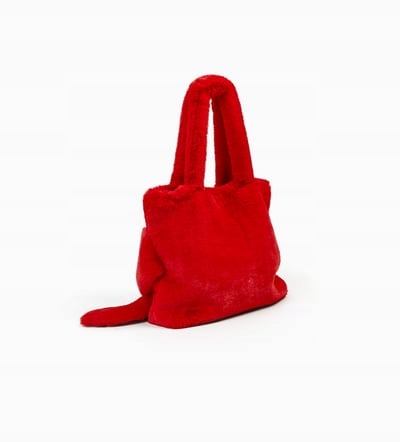 ZARA TORBA TYPU SHOPPER ZE SZTUCZNEGO FUTERKA Materiał dominujący poliester
