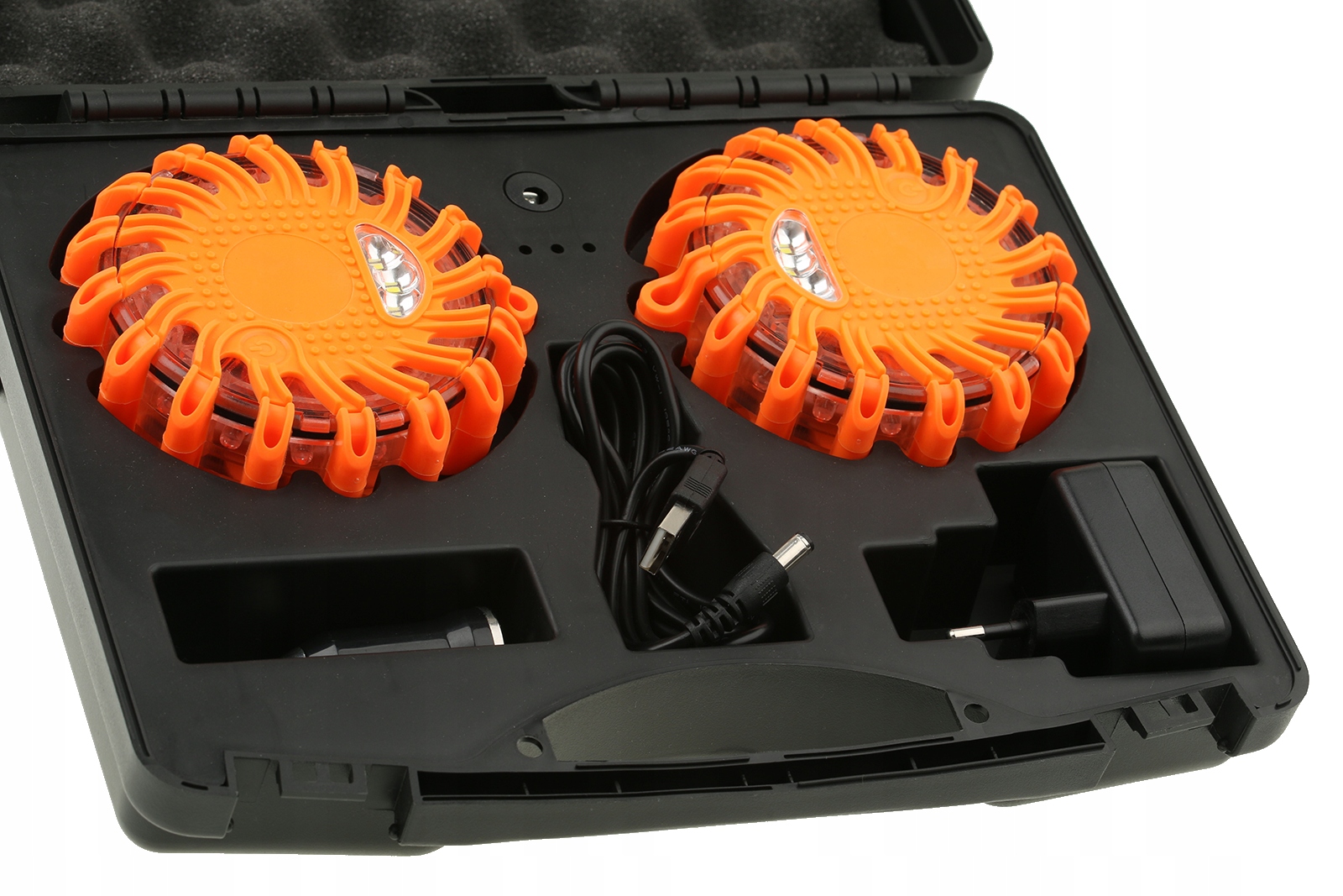 LAMPY OSTRZEGAWCZE LED FLARY KOGUT AKUMULATOR